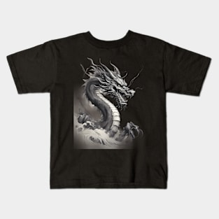 Black Monster Terror Kids T-Shirt